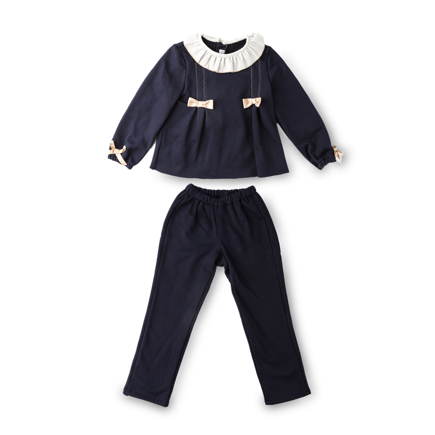 西班牙Nene Canela秋款荷叶领运动装 女宝宝外套 裤子 西班牙Nene Canela秋款荷叶领运动装 女宝宝外套 裤子