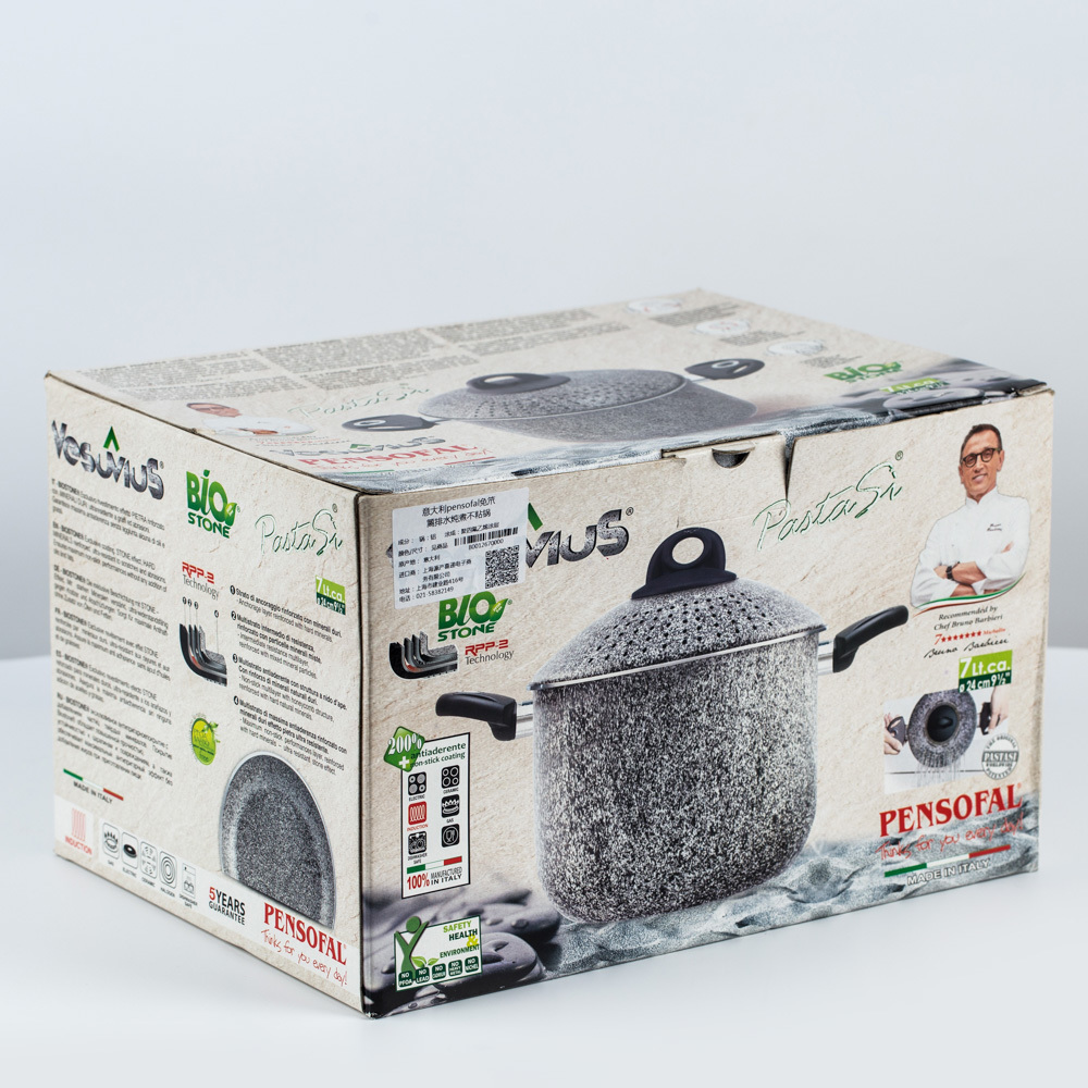 意大利进口不粘煮锅-pensofal免笊篱排水炖煮不粘锅