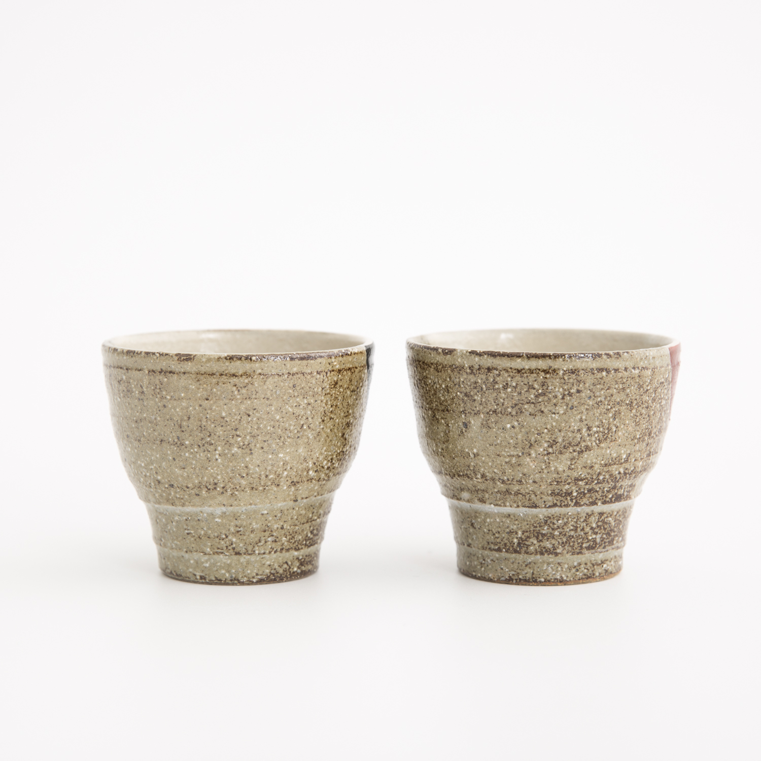 日本进口手工对杯-虚空藏窑浪漫樱花红黑九谷烧手工对杯