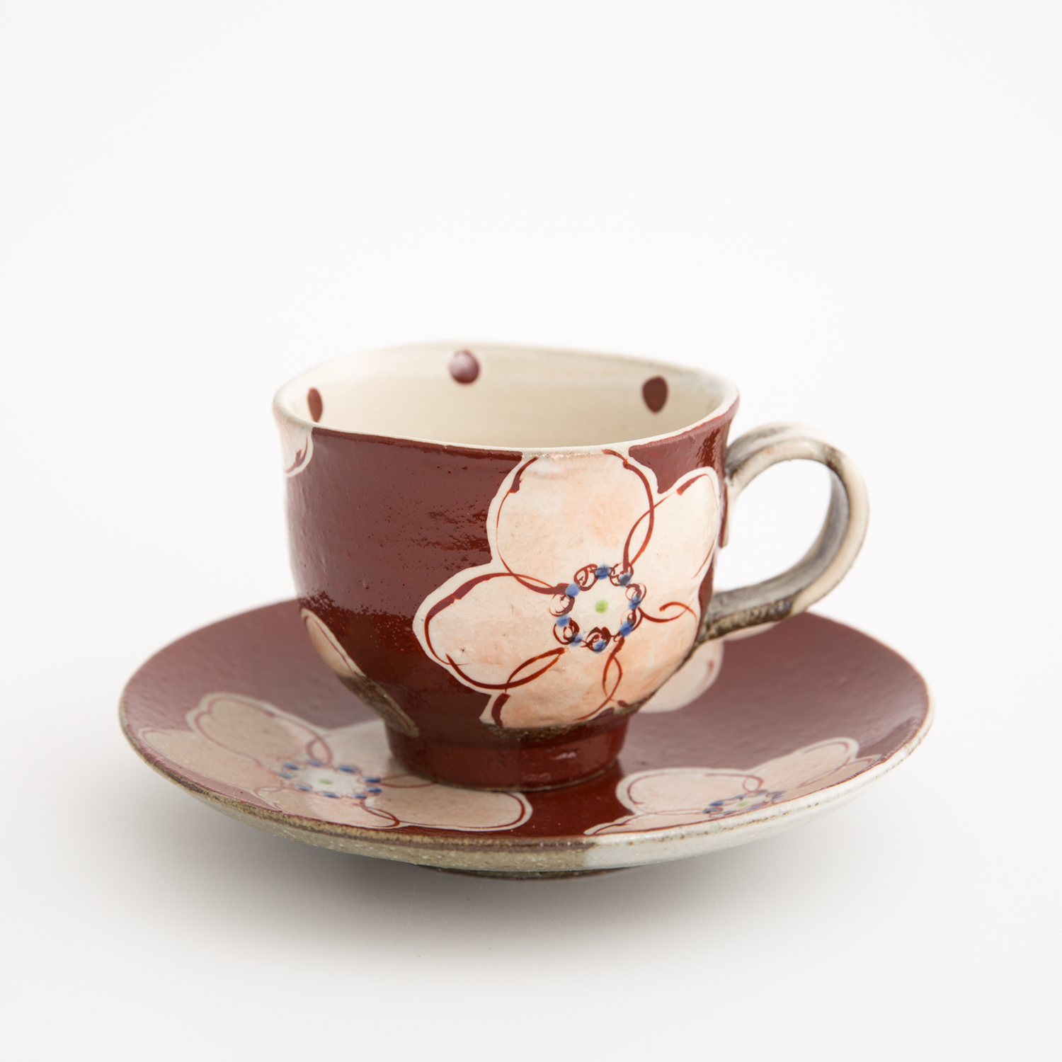 日本进口定制咖啡杯-虚空藏窑浪漫樱花系列九谷烧手工咖啡杯 - 定制咖啡杯