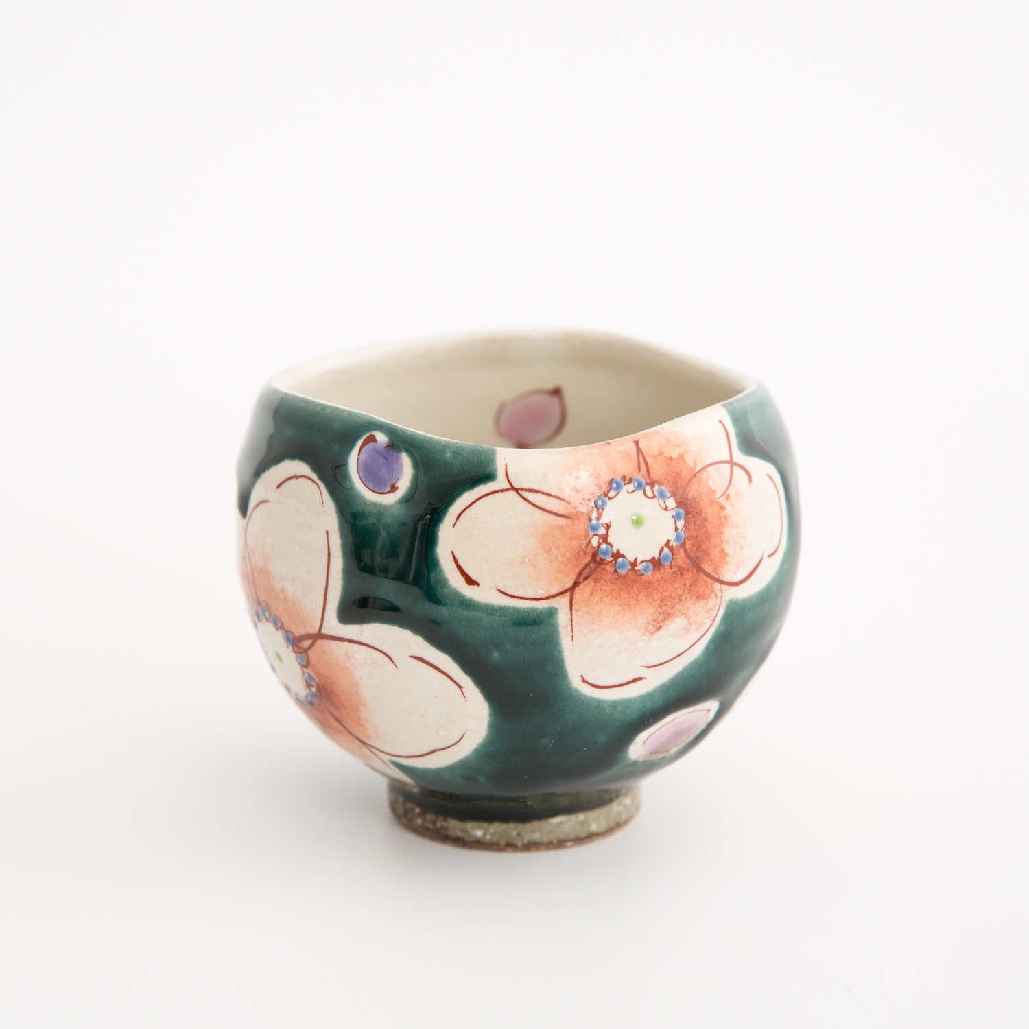 日本进口创意手工杯-虚空藏窑URARA花语系列九谷烧手工杯 - 创意手工杯