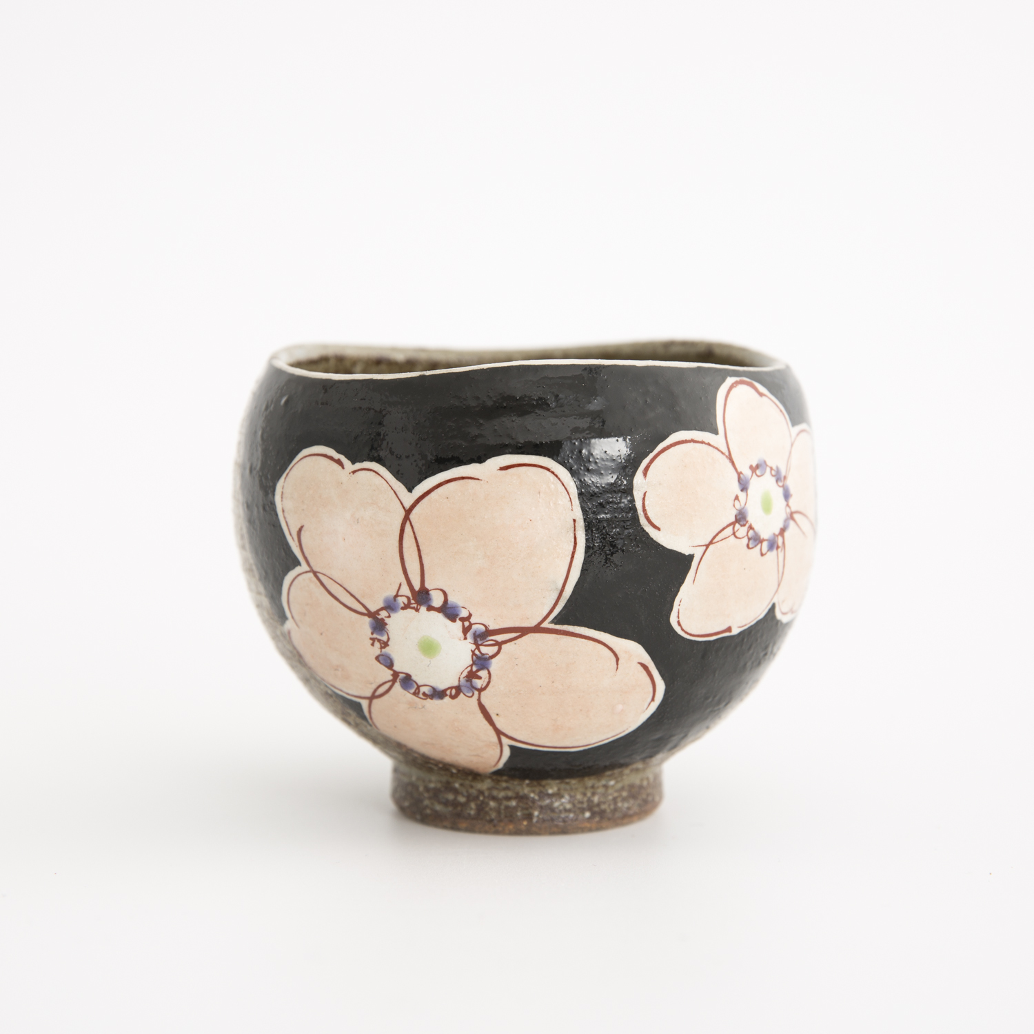 日本进口九谷烧手工杯-虚空藏窑URARA花语系列九谷烧手工杯