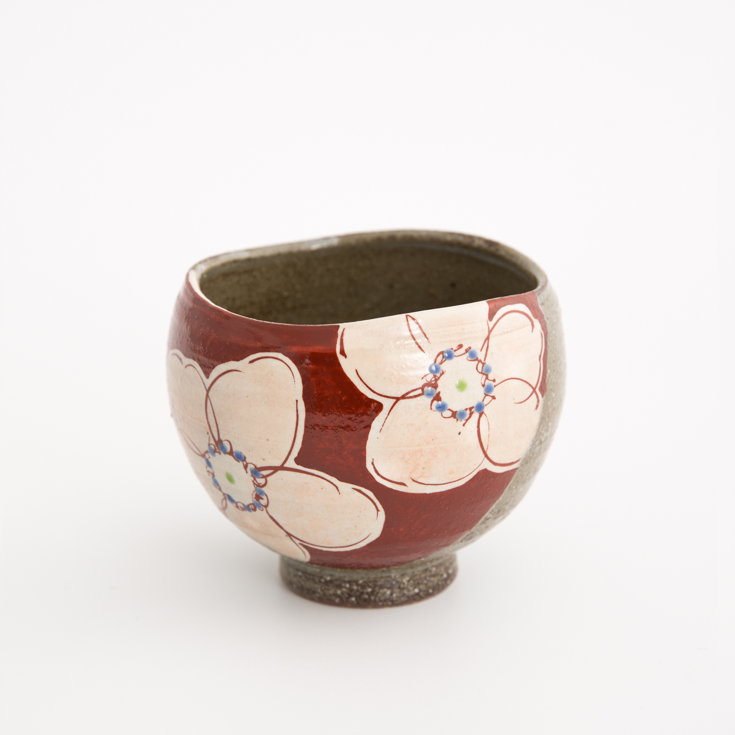 日本进口陶瓷手工杯-虚空藏窑URARA花语系列九谷烧手工杯 - 陶瓷手工杯