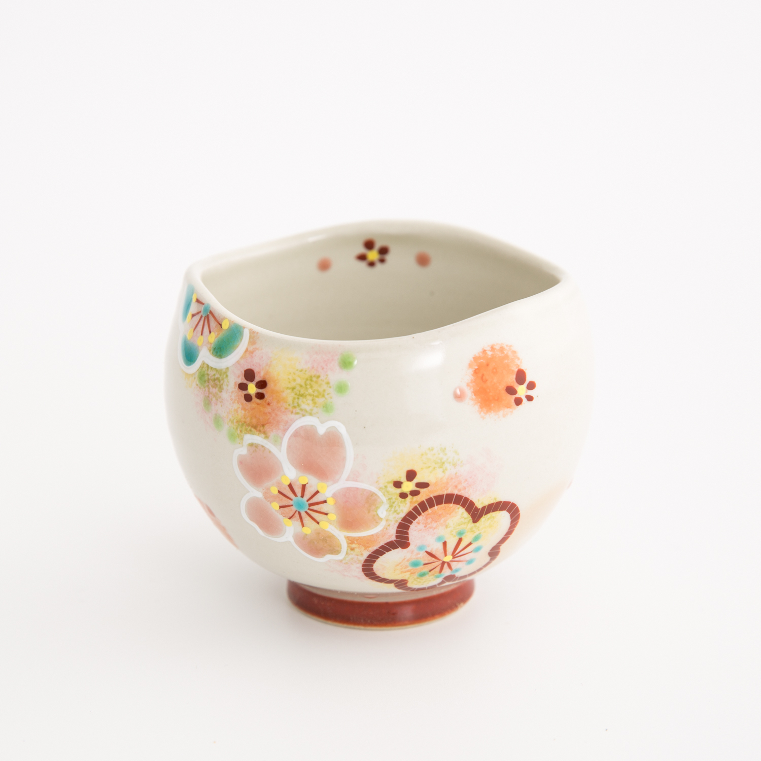 日本进口手工杯-虚空藏窑花之小巷系列粉色九谷烧手工杯 日本进口手工杯-虚空藏窑花之小巷系列粉色九谷烧手工杯