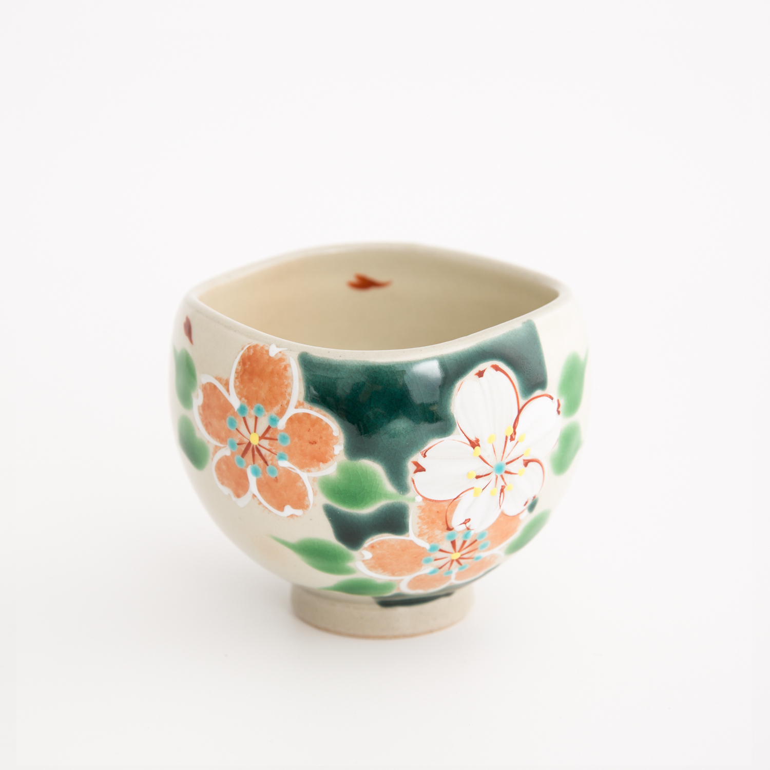 日本进口diy手工杯-虚空藏窑旭日樱花系列九谷烧手工杯 - diy手工杯