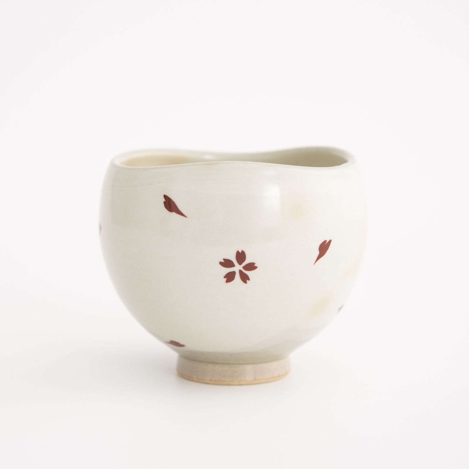 日本进口手工陶瓷杯-虚空藏窑旭日樱花系列九谷烧手工杯