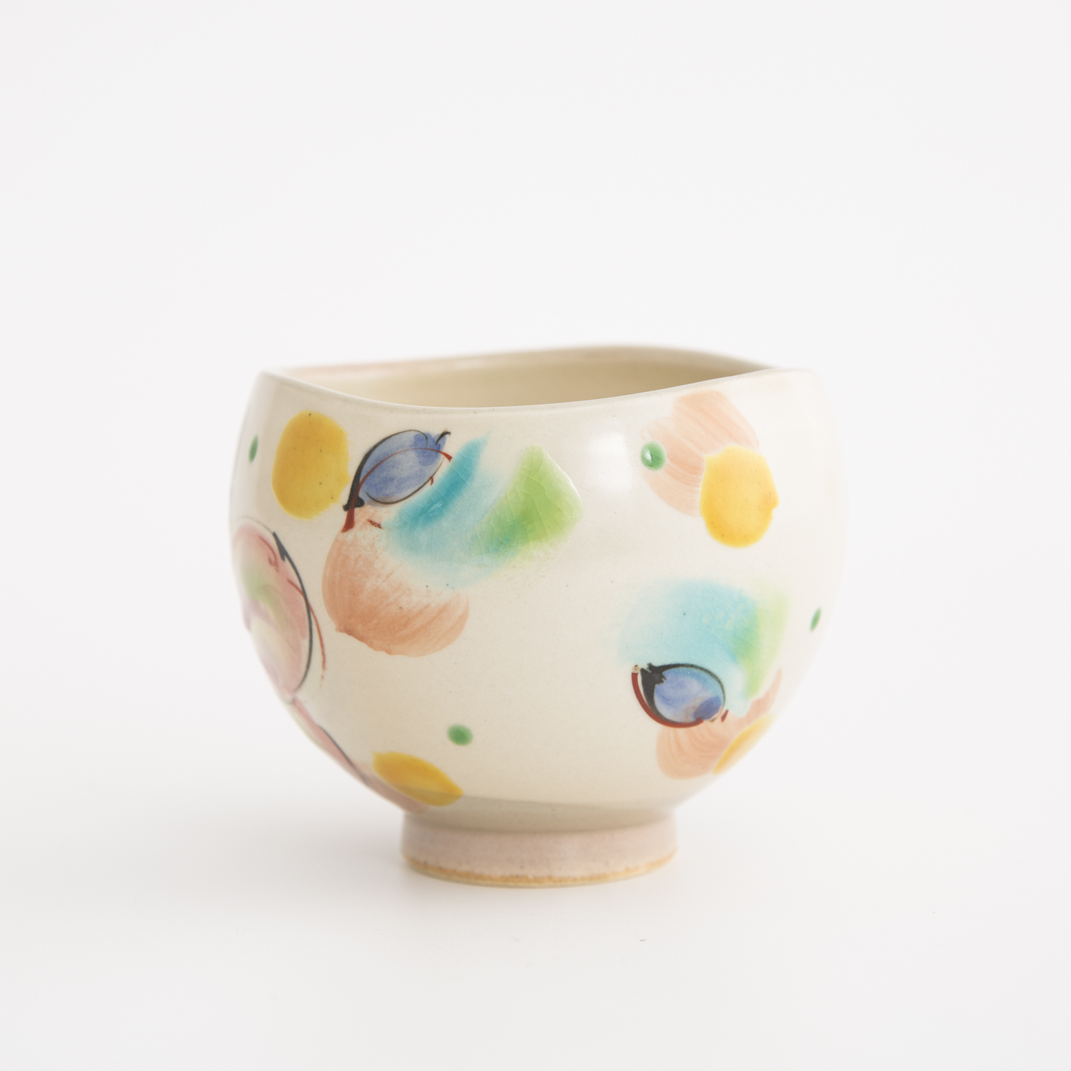 日本进口九谷烧-虚空藏窑风之舞语系列九谷烧手工杯