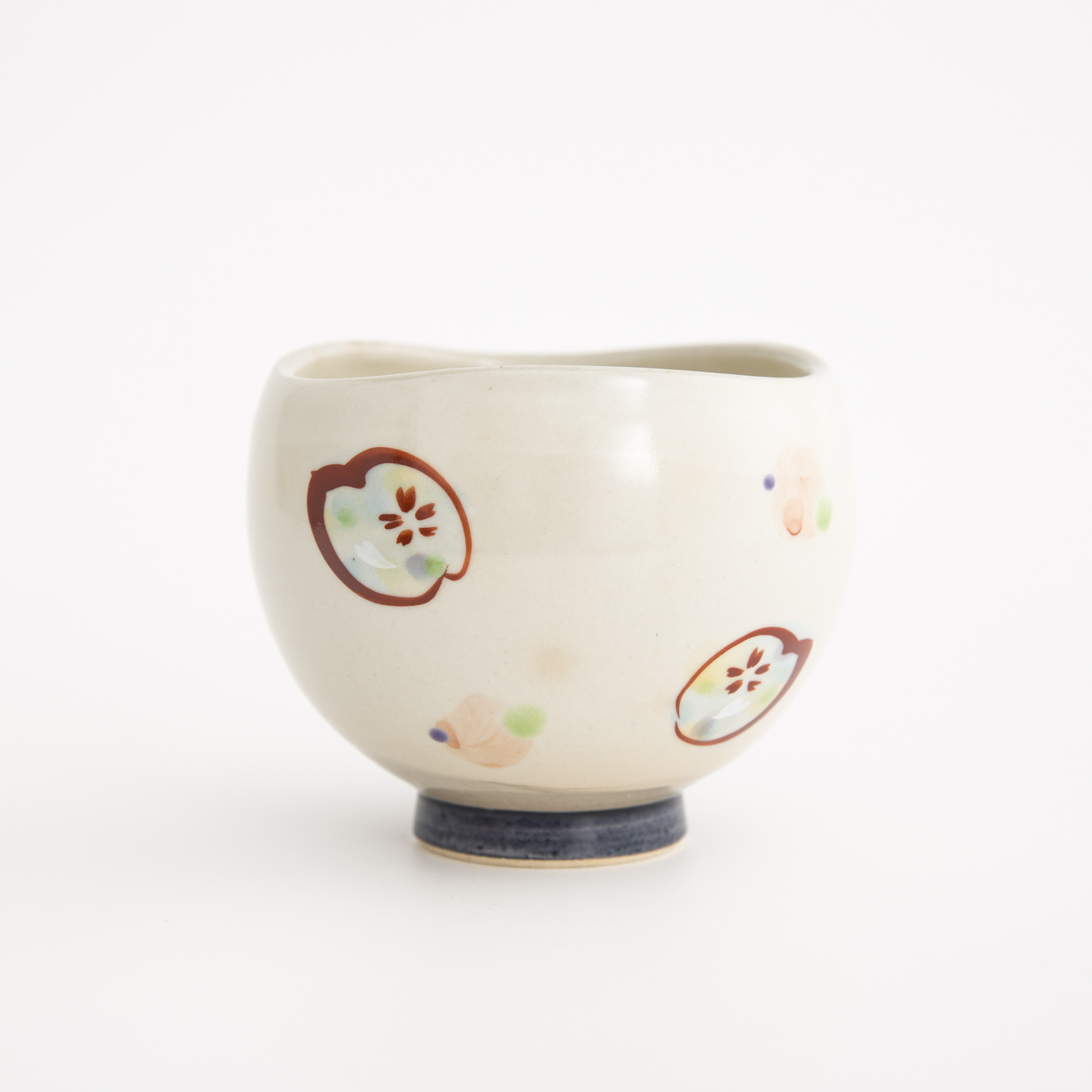 日本进口九谷烧陶瓷杯-虚空藏窑花恋系列九谷烧手工杯