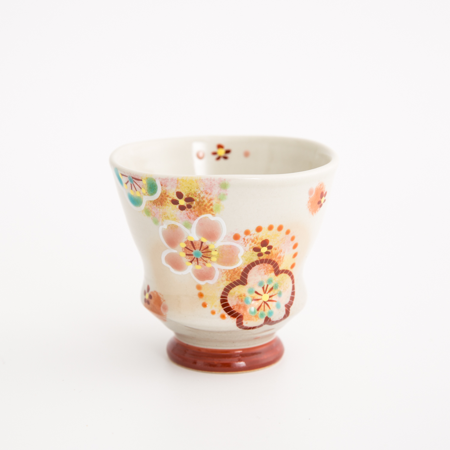 日本进口宽口杯-虚空藏窑花之小巷系列九谷烧手工宽口杯 - 宽口杯