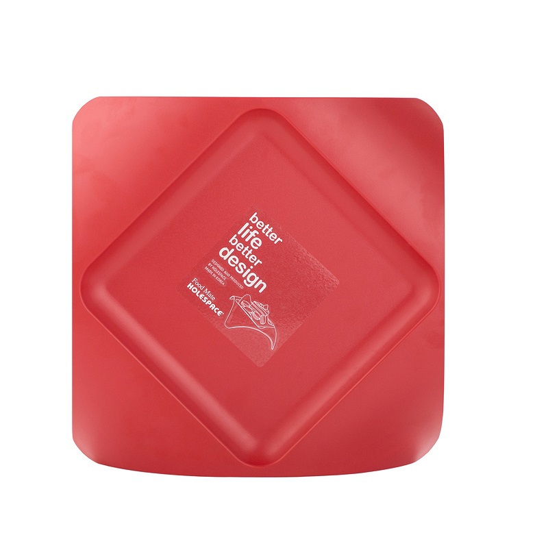 韩国进口食品零食盘-HOLESPACE“食物伴侣”系列零食托盘红色1个装