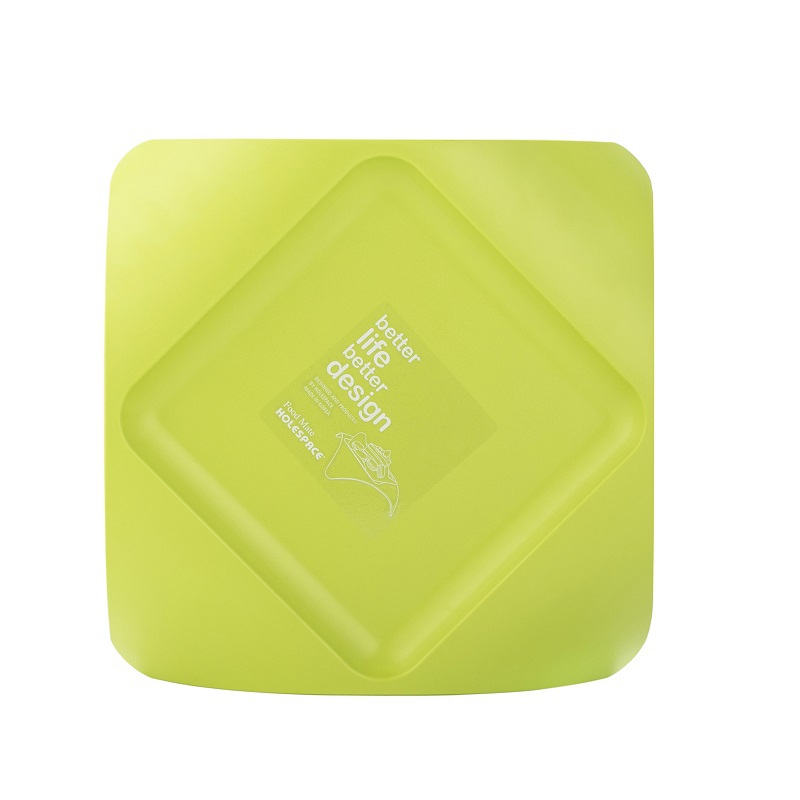 韩国进口塑料零食盘-HOLESPACE“食物伴侣”系列零食托盘绿色1个装 - 塑料零食盘