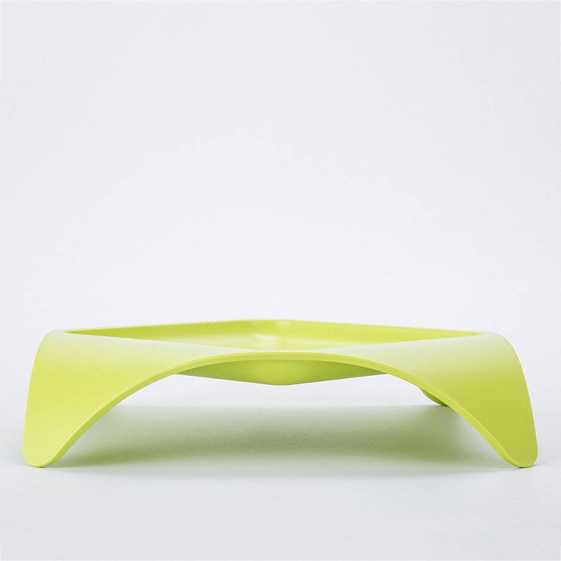 韩国进口塑料零食盘-HOLESPACE“食物伴侣”系列零食托盘绿色1个装