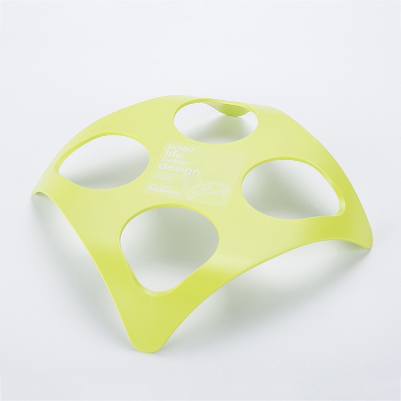 韩国进口杯子架-HOLESPACE“杯子伴侣”四孔水杯架绿色1个装