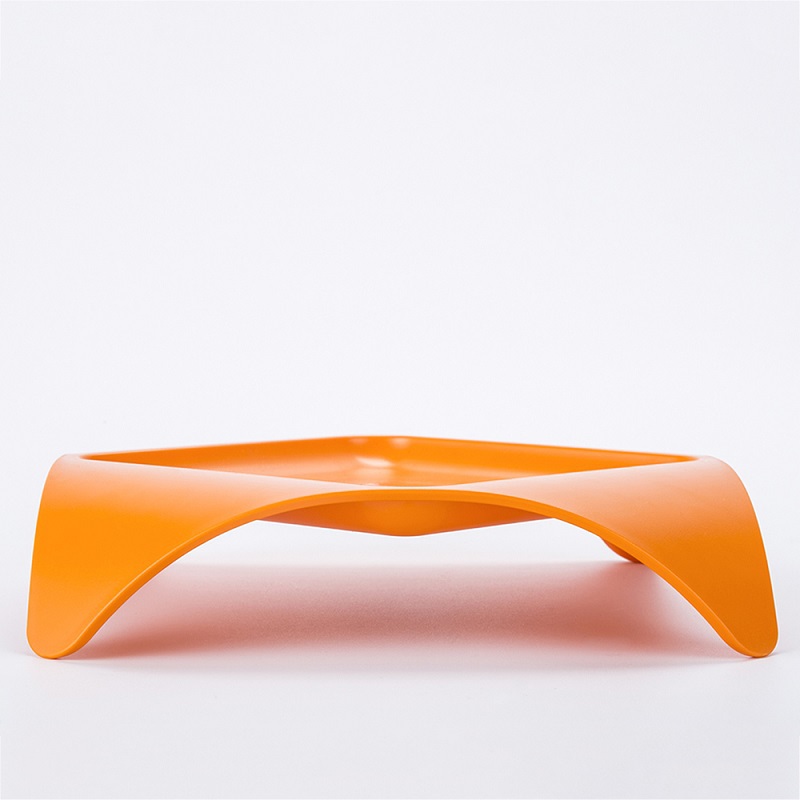 韩国进口零食托盘-HOLESPACE“食物伴侣”系列零食托盘橙色1个装