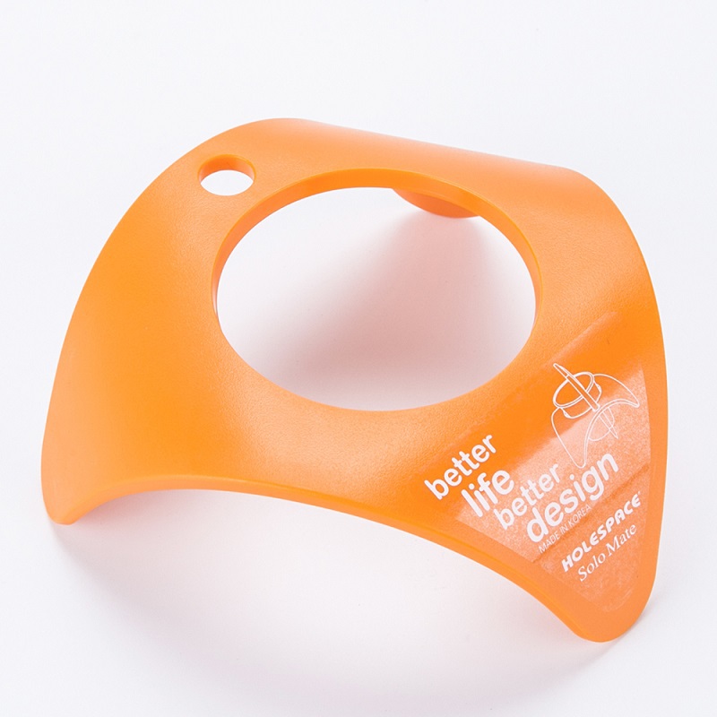 韩国进口水杯放置架-HOLESPACE“单身贵族”系列单孔水杯架橙色1个装