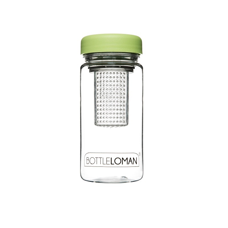 韩国进口泡水杯-Bottle Loman 350ML环保聚脂泡水杯绿盖1个 韩国进口泡水杯-Bottle Loman 350ML环保聚脂泡水杯绿盖1个