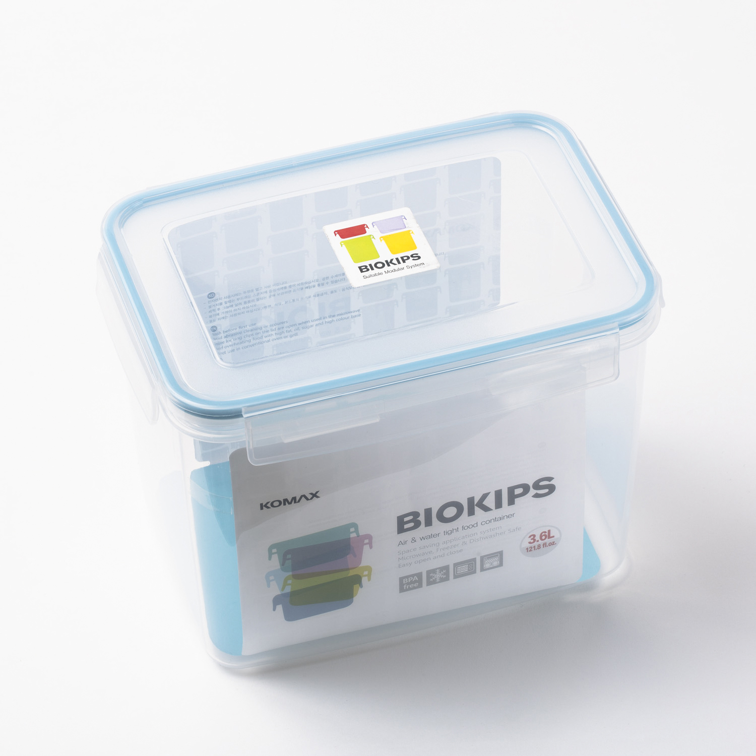 韩国进口高级保鲜盒-韩国Komax BIOKIPS R42(3,600ml)长方形保鲜盒 韩国进口高级保鲜盒-韩国Komax BIOKIPS R42(3,600ml)长方形保鲜盒