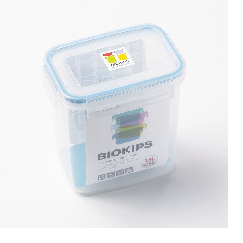 韩国进口水果专用保鲜盒-Komax BIOKIPS R22(1600ml)长方形保鲜盒