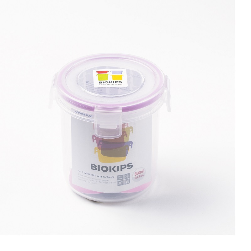 韩国进口圆形PP材质保鲜盒-Komax BIOKIPS C11(550ml)圆形保鲜盒