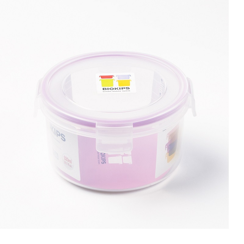 韩国进口pp塑料保鲜盒-Komax BIOKIPS C21(920ml)圆形保鲜盒