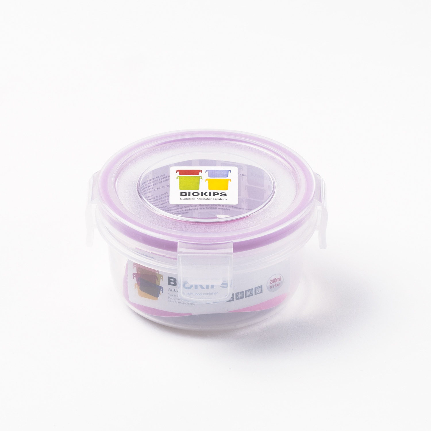 韩国进口小型保鲜盒-Komax BIOKIPS C1(240ml)圆形保鲜盒