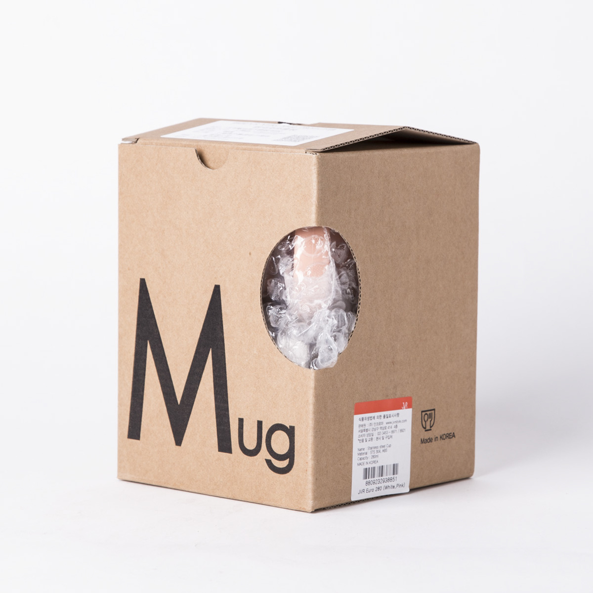 韩国进口个性马克杯-JVR Milky Mug 280ml不锈钢马克杯套装