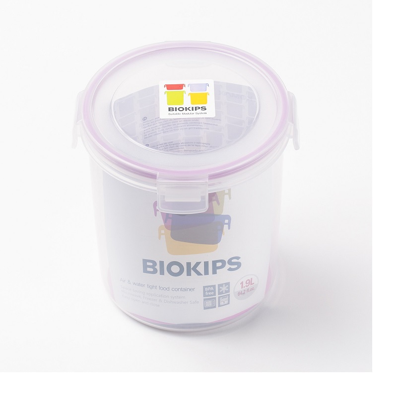 韩国进口pp聚丙烯保鲜盒-Komax BIOKIPS C22(1900ml)圆形保鲜盒 韩国进口pp聚丙烯保鲜盒-Komax BIOKIPS C22(1900ml)圆形保鲜盒
