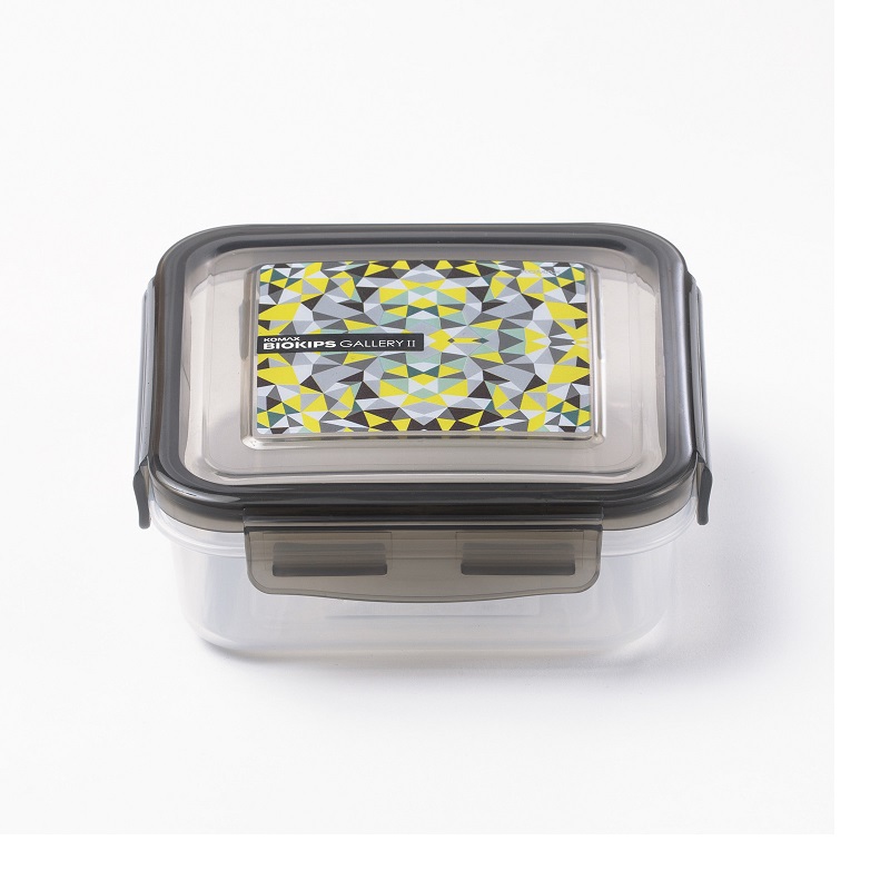 韩国进口普通保鲜盒-韩国Komax Biokips Gallery 2(0.7L)灰色长方形保鲜盒