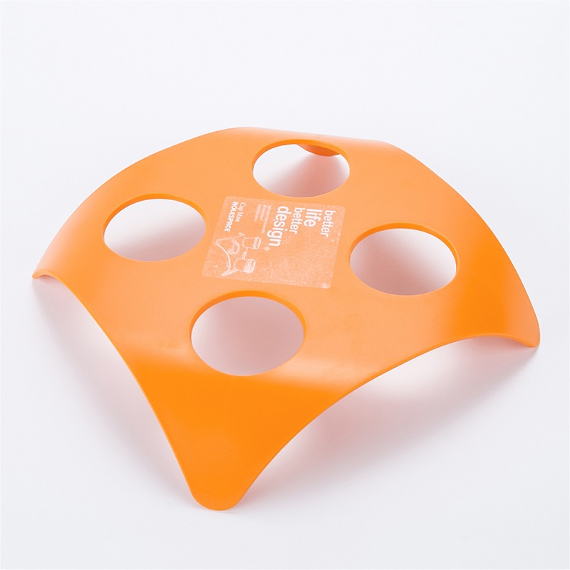 韩国进口水杯架-HOLESPACE“杯子伴侣”四孔水杯架橙色1个装