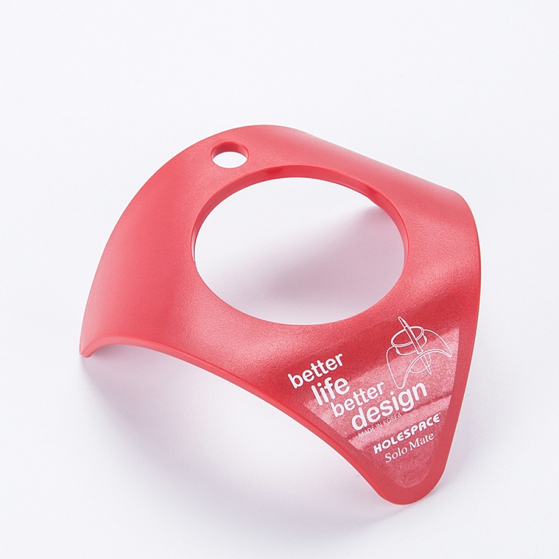 韩国进口水杯摆放架-HOLESPACE“单身贵族”系列单孔水杯架红色1个装