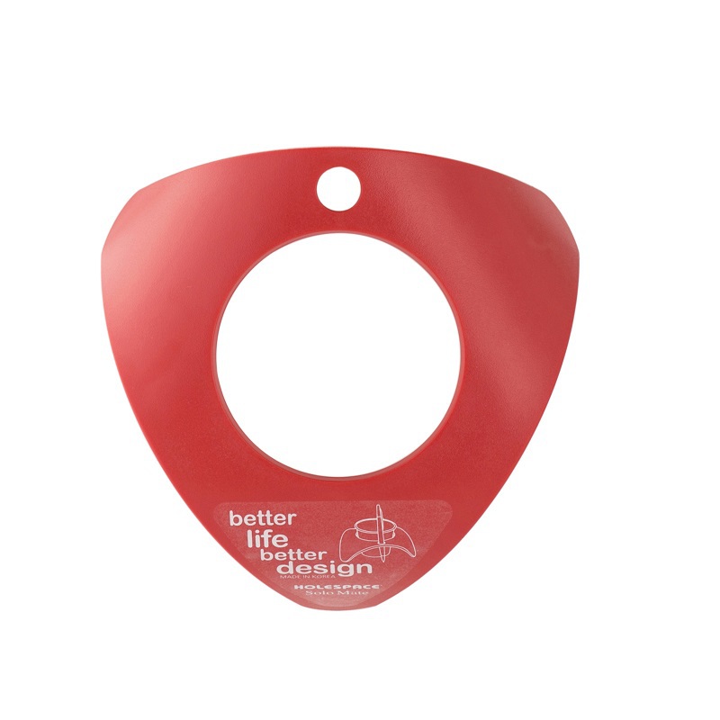 韩国进口水杯摆放架-HOLESPACE“单身贵族”系列单孔水杯架红色1个装 - 水杯摆放架