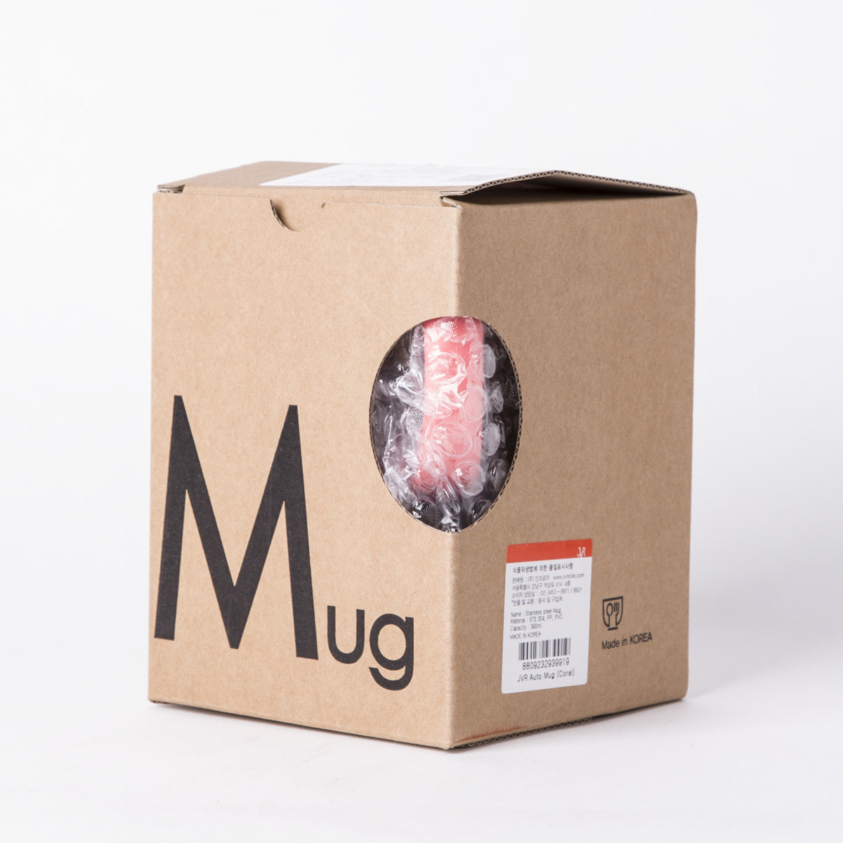 韩国进口不锈钢双层马克杯-JVR Auto Mug 390ml不锈钢马克杯