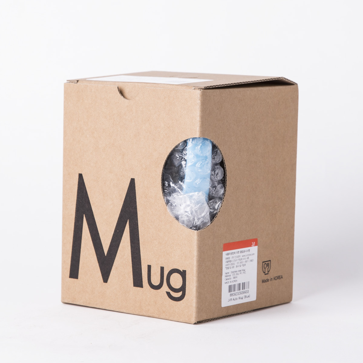 韩国进口马克杯-JVR Auto Mug 390ml不锈钢马克杯