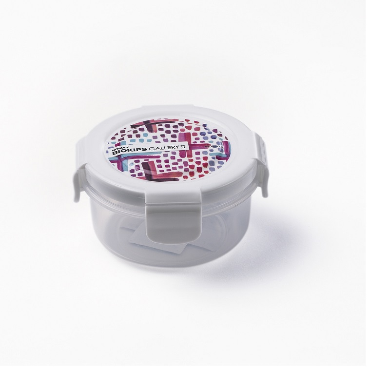 韩国进口多功能保鲜盒-韩国Komax Biokips Gallery 2(0.24L)白色圆形保鲜盒