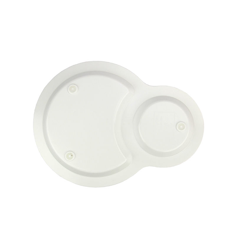 韩国进口儿童餐盒-uinlui天然甘蔗制成儿童餐具双格欢乐餐盘