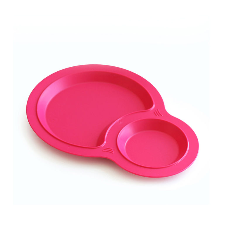 韩国进口儿童餐具进口-uinlui天然甘蔗制成儿童餐具双格欢乐餐盘 - 儿童餐具进口