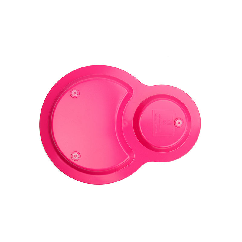 韩国进口儿童餐具进口-uinlui天然甘蔗制成儿童餐具双格欢乐餐盘