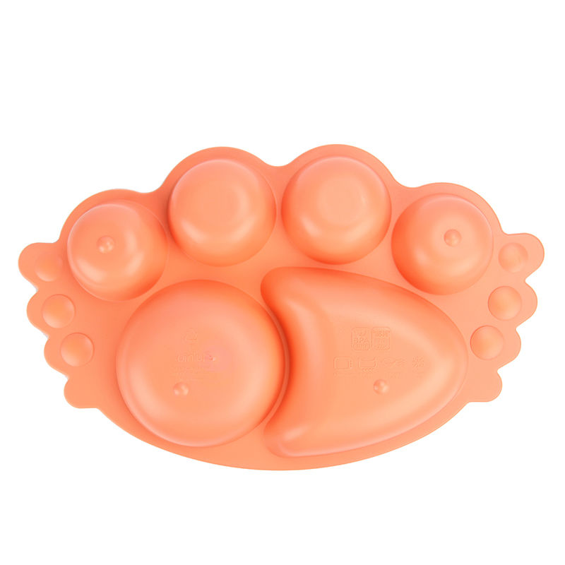 韩国进口宝宝用餐具-uinlui天然甘蔗制成儿童餐具天使多格餐盘