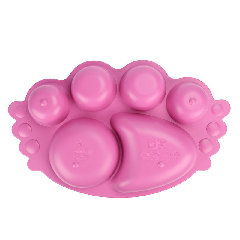 韩国进口儿童多格餐盘-uinlui天然甘蔗制成儿童餐具天使多格餐盘