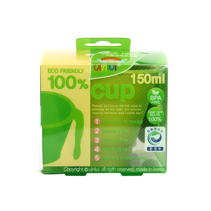 韩国进口小孩餐具-uinlui天然甘蔗制成儿童餐具炫彩健康水杯