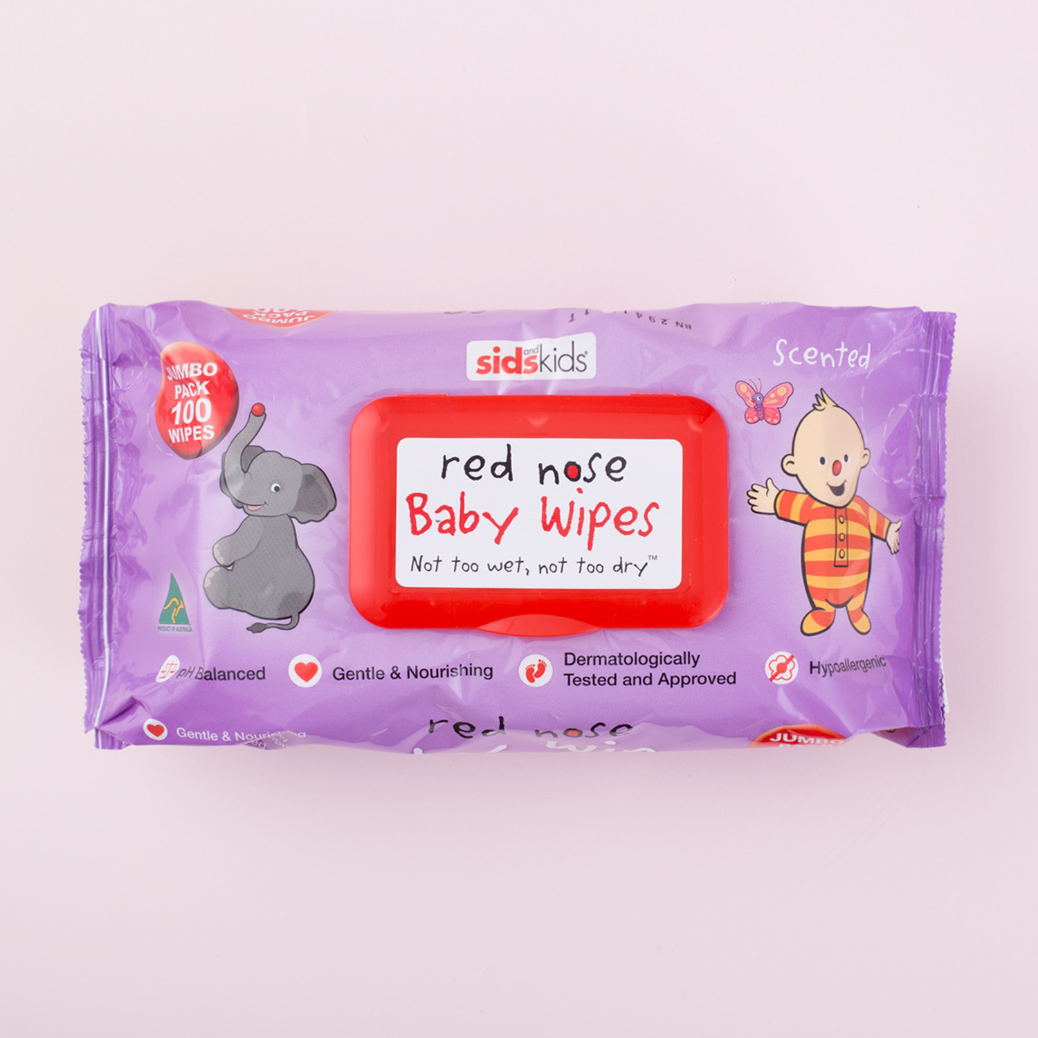 澳大利亚进口宝宝手口湿巾-RedNose红鼻子宝宝香型湿巾