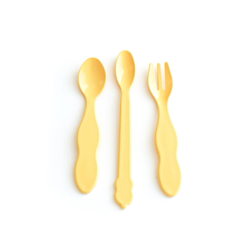 韩国原产uinlui甘蔗儿童餐具宝宝餐具儿童餐叉汤勺3件套