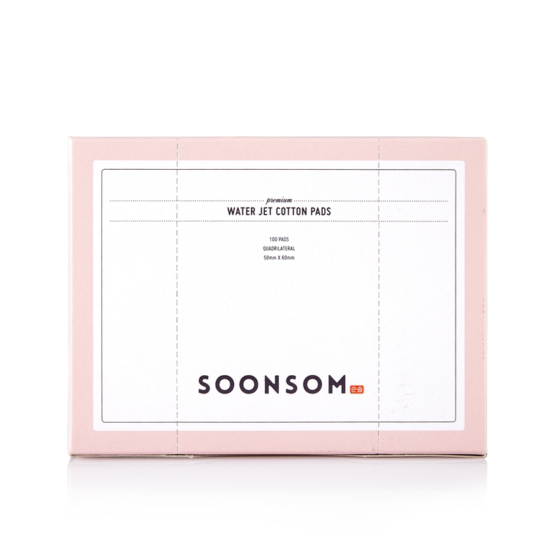 韩国进口纯棉化妆棉-SOONSOM高级化妆棉WATERJET100%纯棉化妆棉100片/盒 韩国进口纯棉化妆棉-SOONSOM高级化妆棉WATERJET100%纯棉化妆棉100片/盒