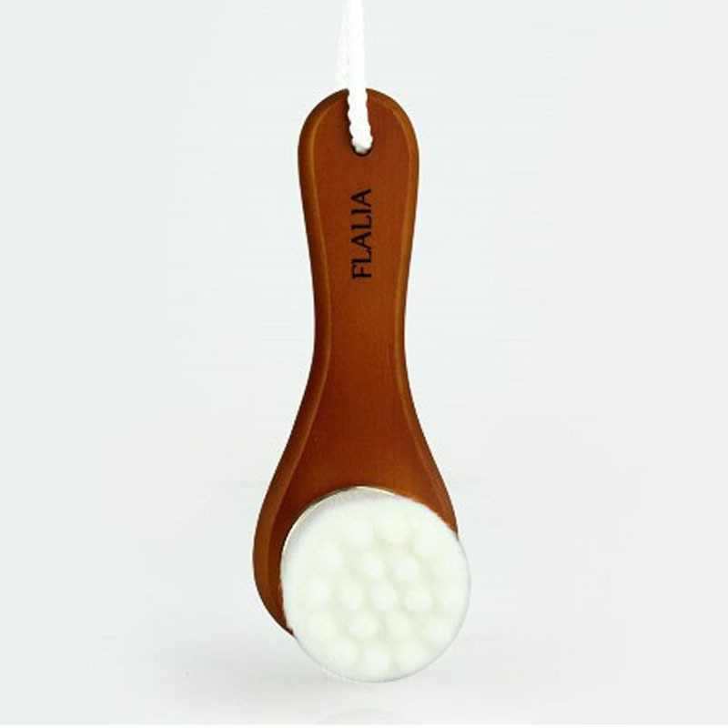 韩国进口洗脸刷-flalia实木柄3维立体极细软毛毛孔刷洗脸刷