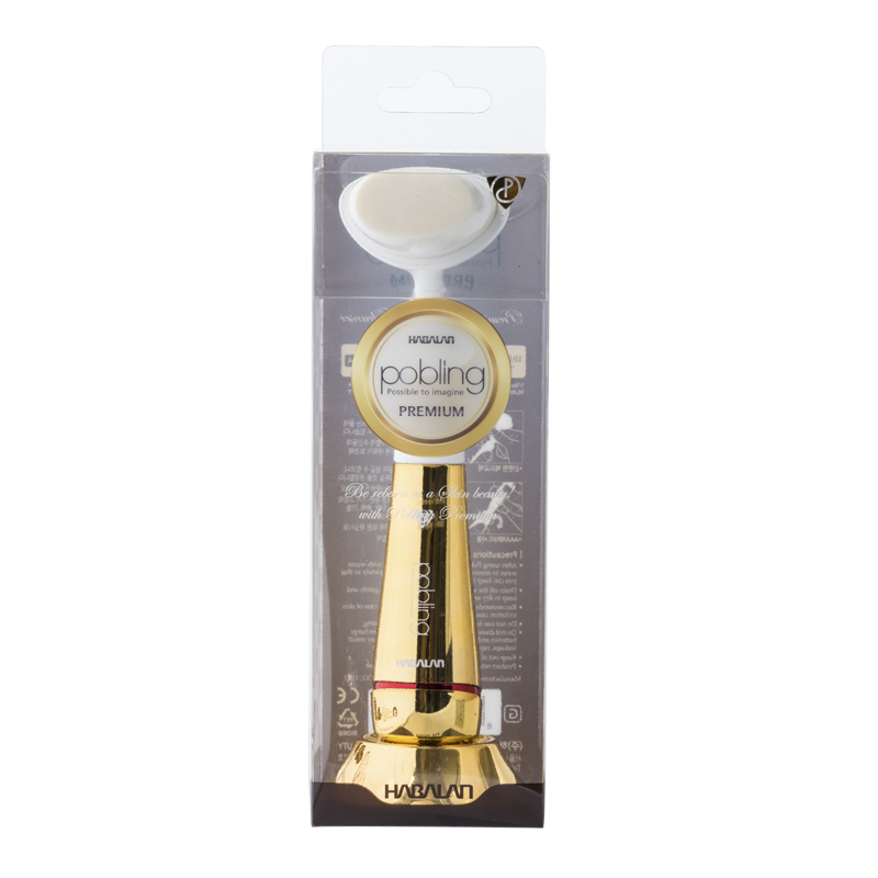 韩国进口电动洁面仪-POBLING第七代刷头可替换振动洁面仪金-白色