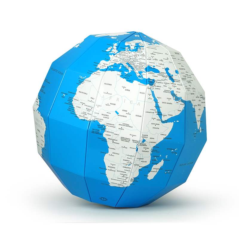 韩国进口室内工艺品摆件-zemiro韩纸PLAN地球仪蓝色