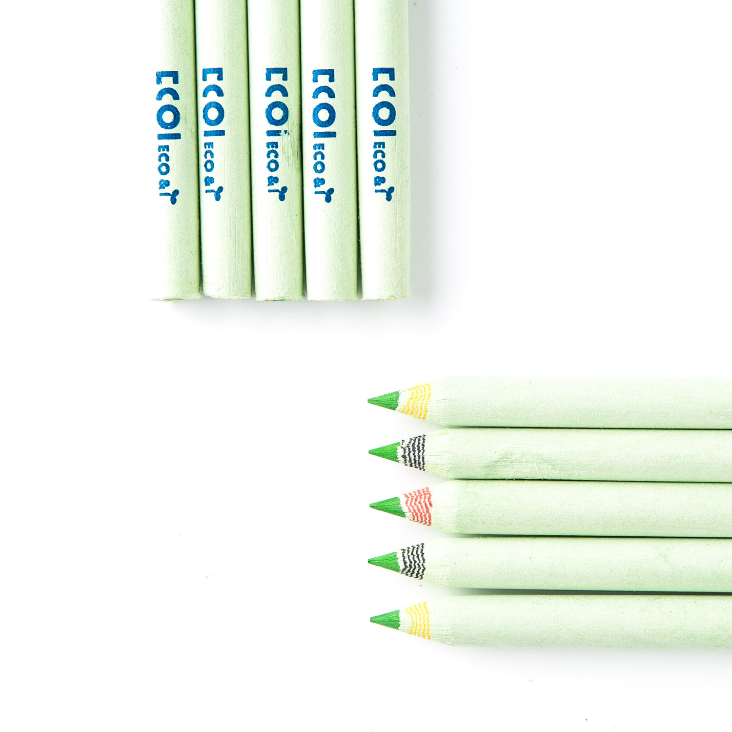 韩国原产ECO&I纸质彩色铅笔纸铅笔画笔10支套装zebra系列 韩国原产ECO&I纸质彩色铅笔纸铅笔画笔10支套装zebra系列