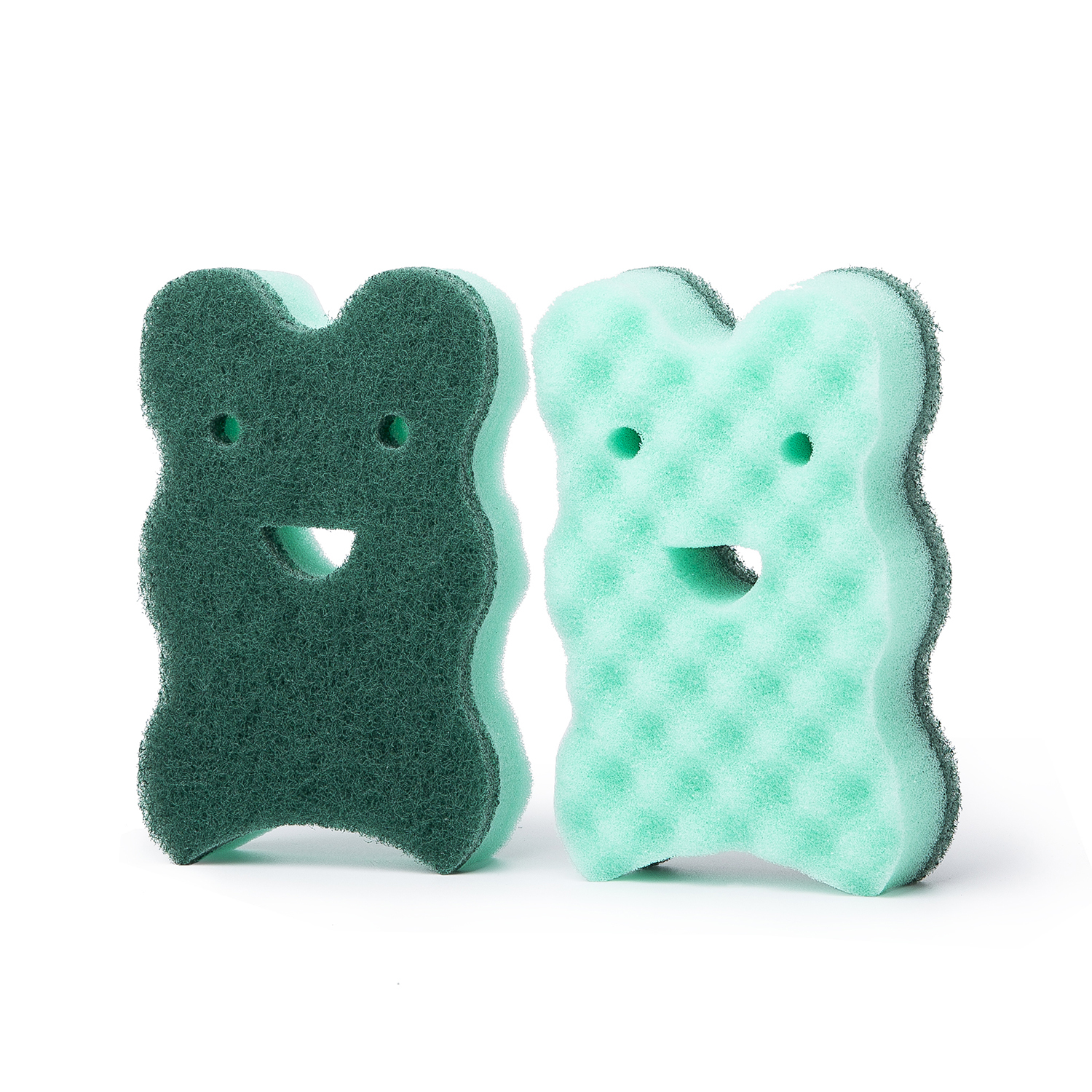 韩国进口海绵抹布-Mr. King of House Keeping双面多用途海绵抹布2片装