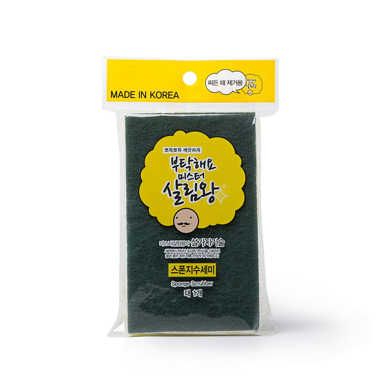 韩国进口吸水海绵抹布-Mr. King of House Keeping大块海绵抹布1片装 - 吸水海绵抹布