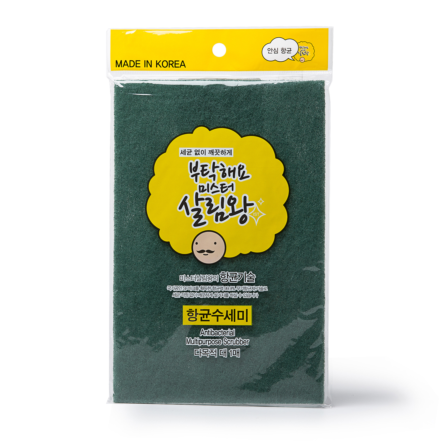 韩国进口纯棉抹布-Mr. King of House Keeping多用途大号抹布1片装 - 纯棉抹布